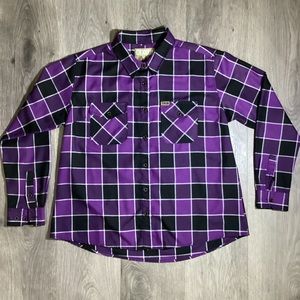 Dixxon Flannel Co Women’s 2XL Purple Black Crown Long Sleeve